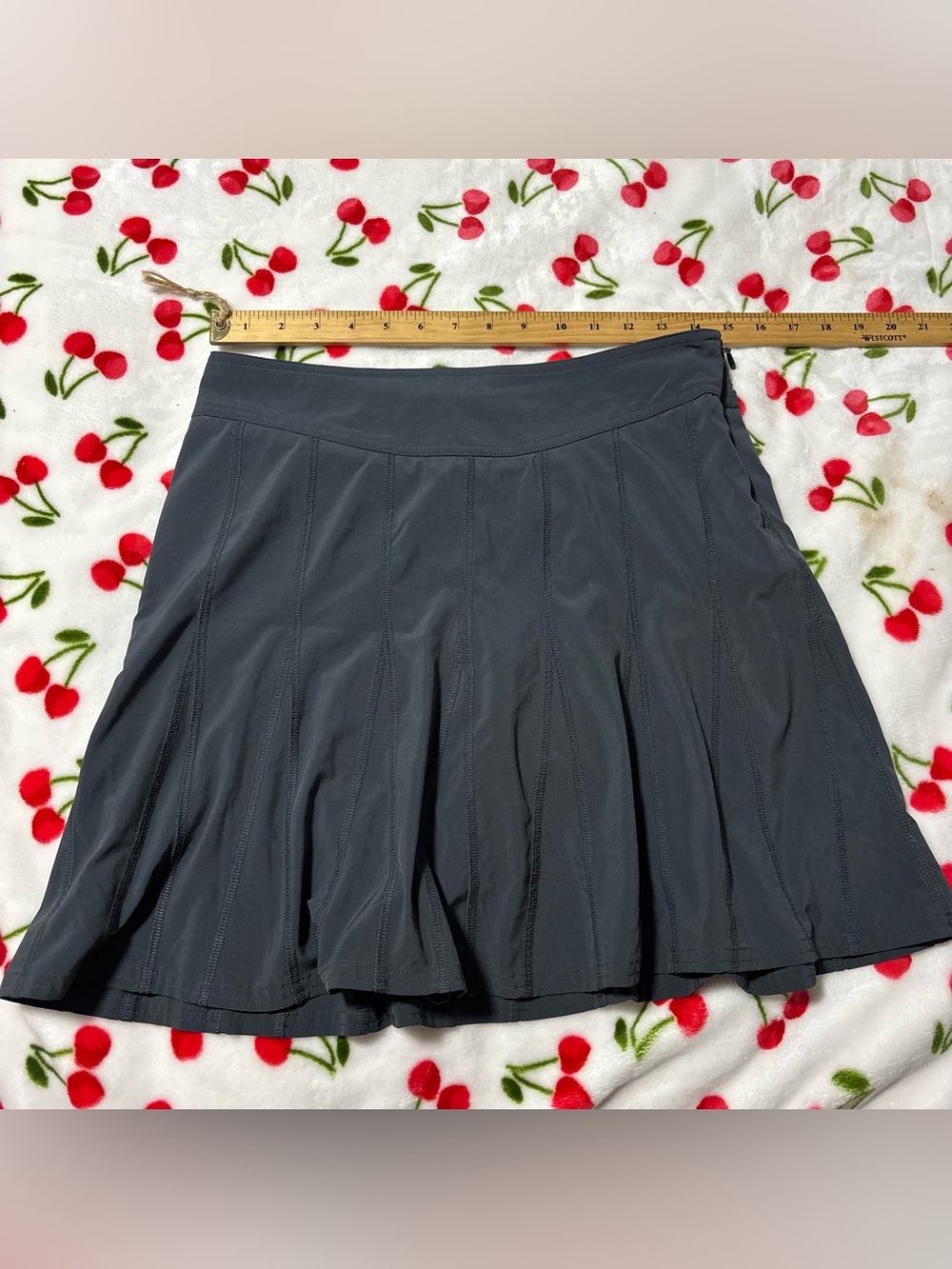 Athleta Dark Charcoal Flared Athletic Skirt